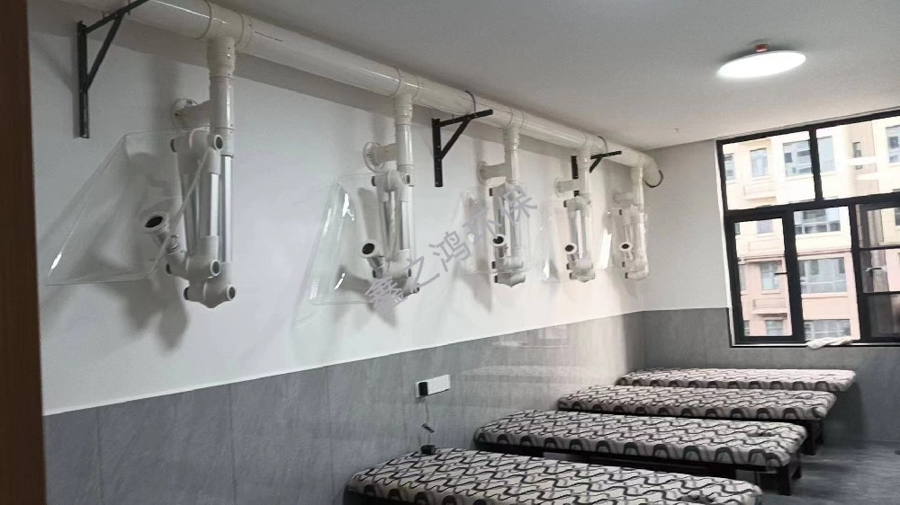 江西南昌養生館艾灸排煙系統安裝完成