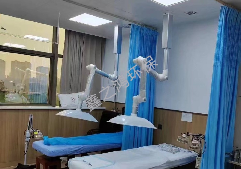 山東濟(jì)南醫(yī)院艾灸排煙系統(tǒng)安裝已完成