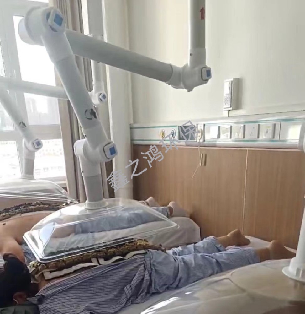 福建龍巖醫(yī)院艾灸排煙系統(tǒng)設(shè)備安裝完成